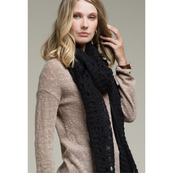 OPEN KNIT OBLONG SCARF - Picture 6 of 7